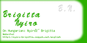 brigitta nyiro business card